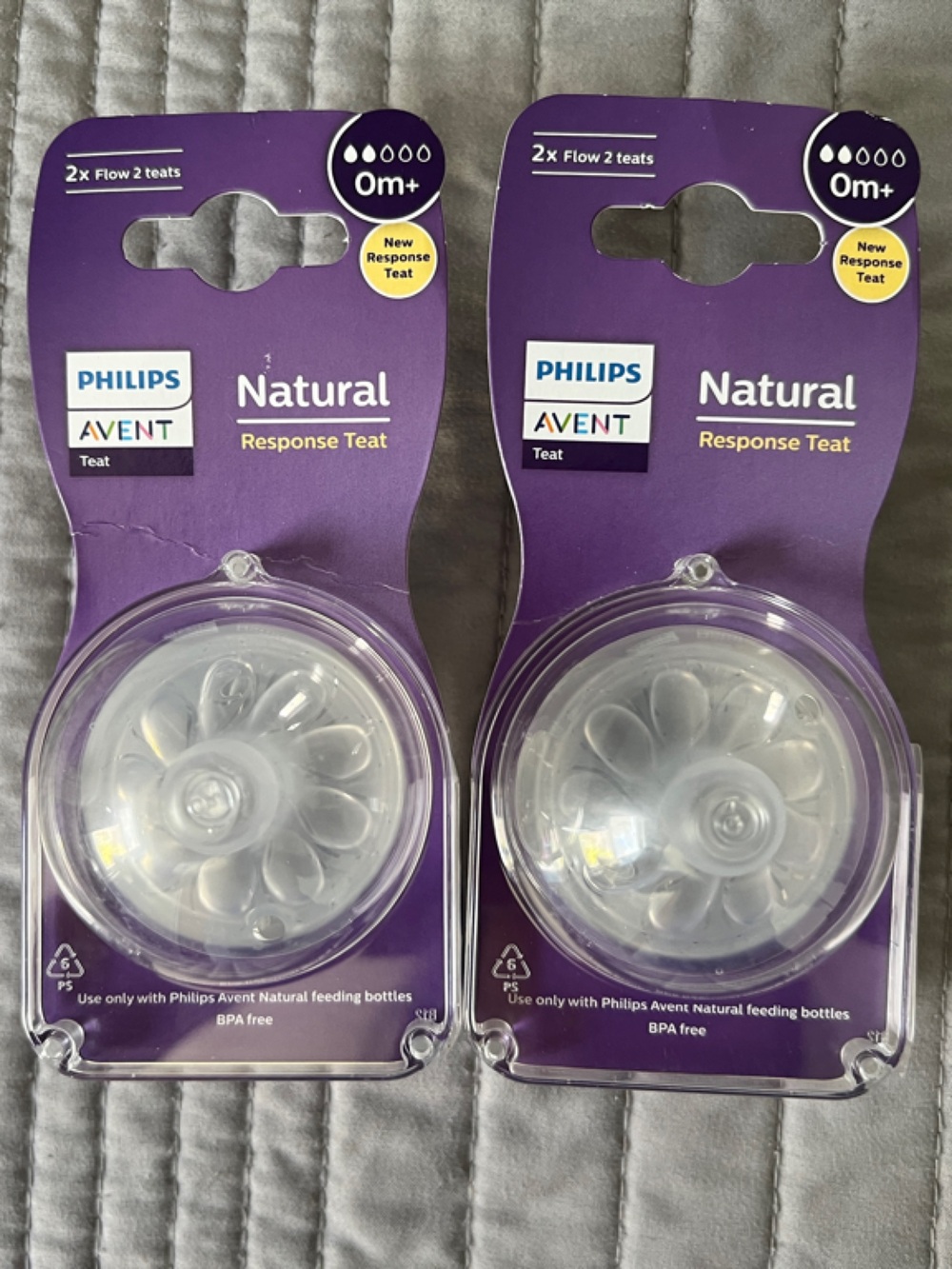 Philips Avent Natural Response Teat - Clear (2 Pack)